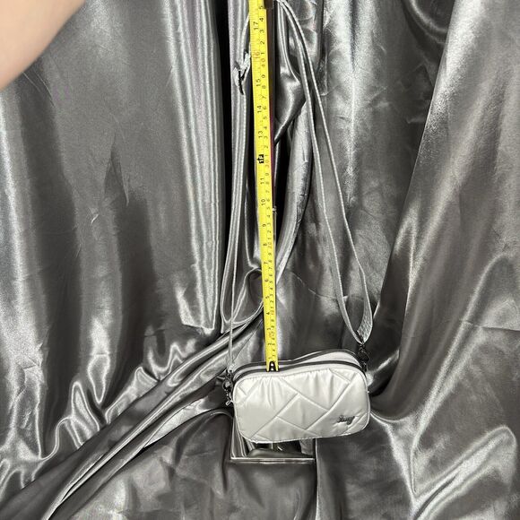 LUG Quilted Coupe SE‎ Convertible Crossbody Waist Belt Bag Purse Silver Summer - Picture 7 of 16
